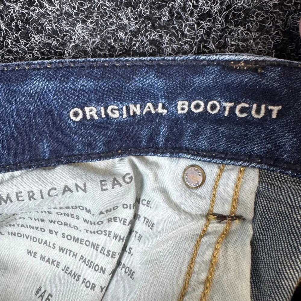 American Eagle Airflex+ Original Bootcut Jeans Mens 32x32 Dark Wash Denim Blue